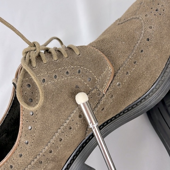 Joseph Abboud Evan Suede Wingtip Oxford Loafers Mens Size EUR 42 US 9 Dark Tan - Picture 9 of 12